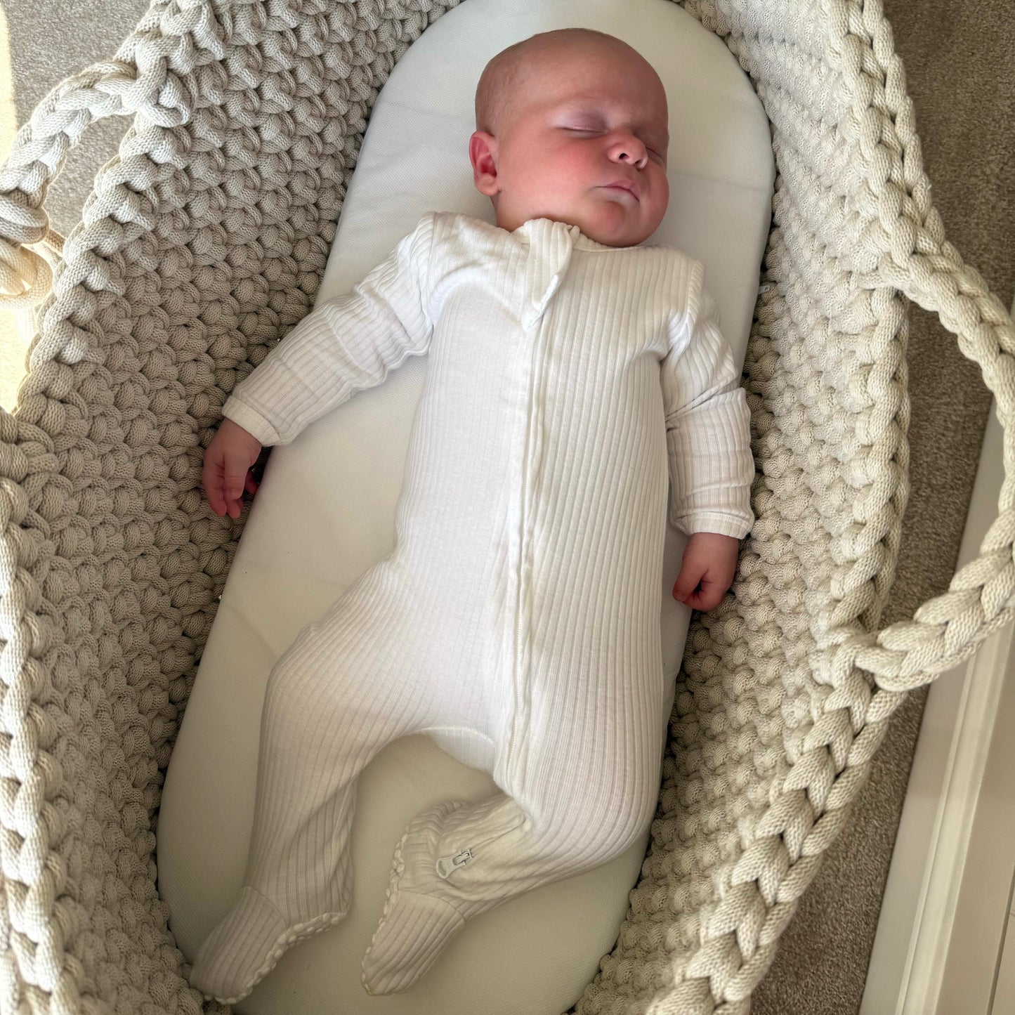 Baby Sleepsuits White 6