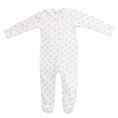 Sample Sale - Beige Heart Organic Cotton Zip Sleepsuit 12-18 months