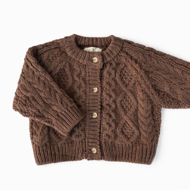 Brown Chunky Cardigan