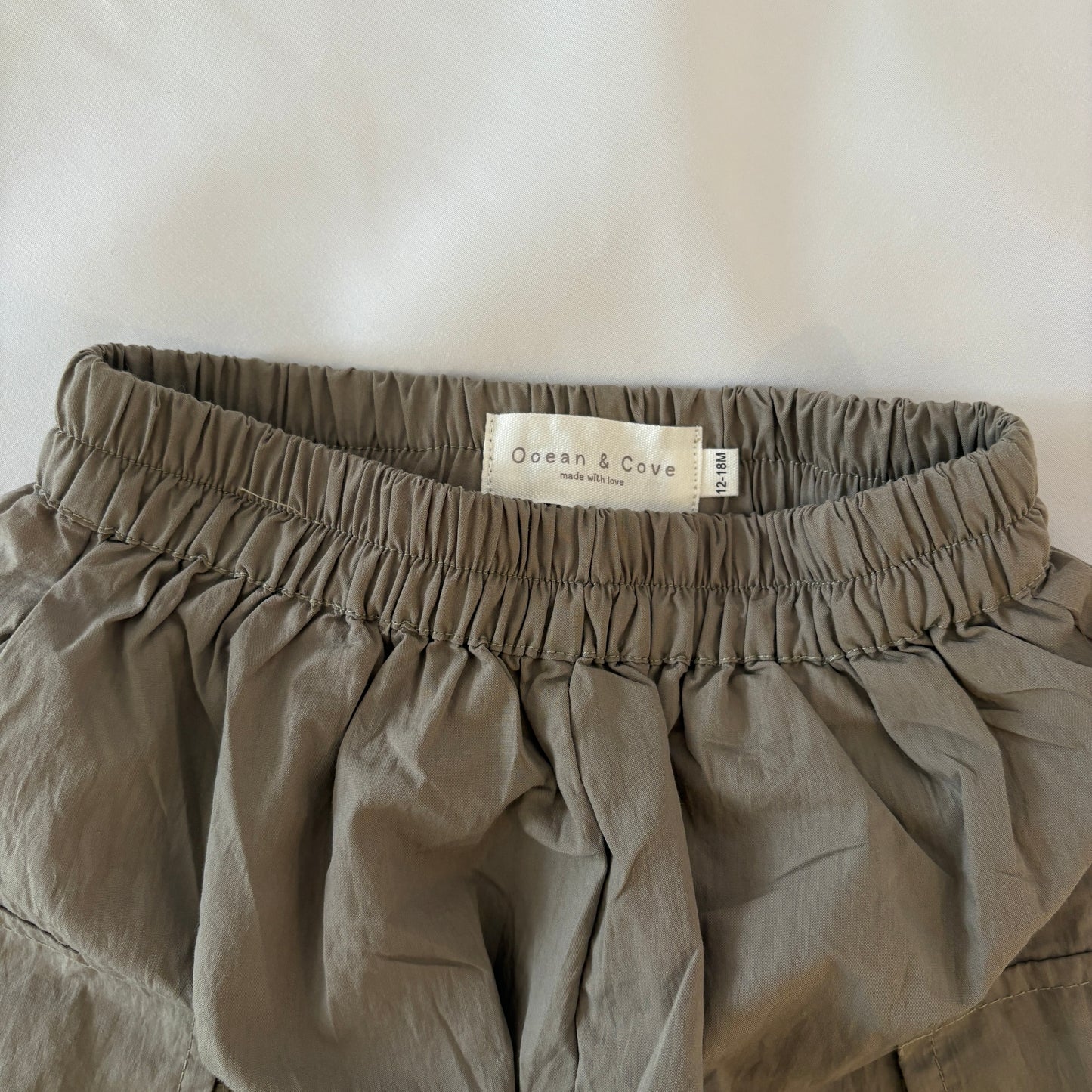 Khaki Cargo Trousers 12-18 months