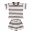Stripe T Shirt and Shorts Set