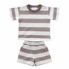 Stripe T Shirt and Shorts Set