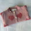 Heart Fluffy Pink Cardigan