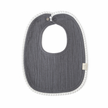 Organic Cotton Baby Dribble Bib White Trim