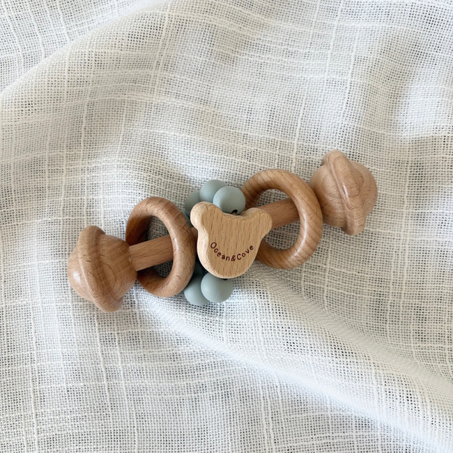 Baby Silicone Teddy Rattle Teether
