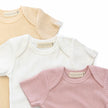 Organic Cotton Ribbed Short Sleeve Bodysuits (3 pack)