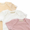 Organic Cotton Ribbed Short Sleeve Bodysuits (3 pack)