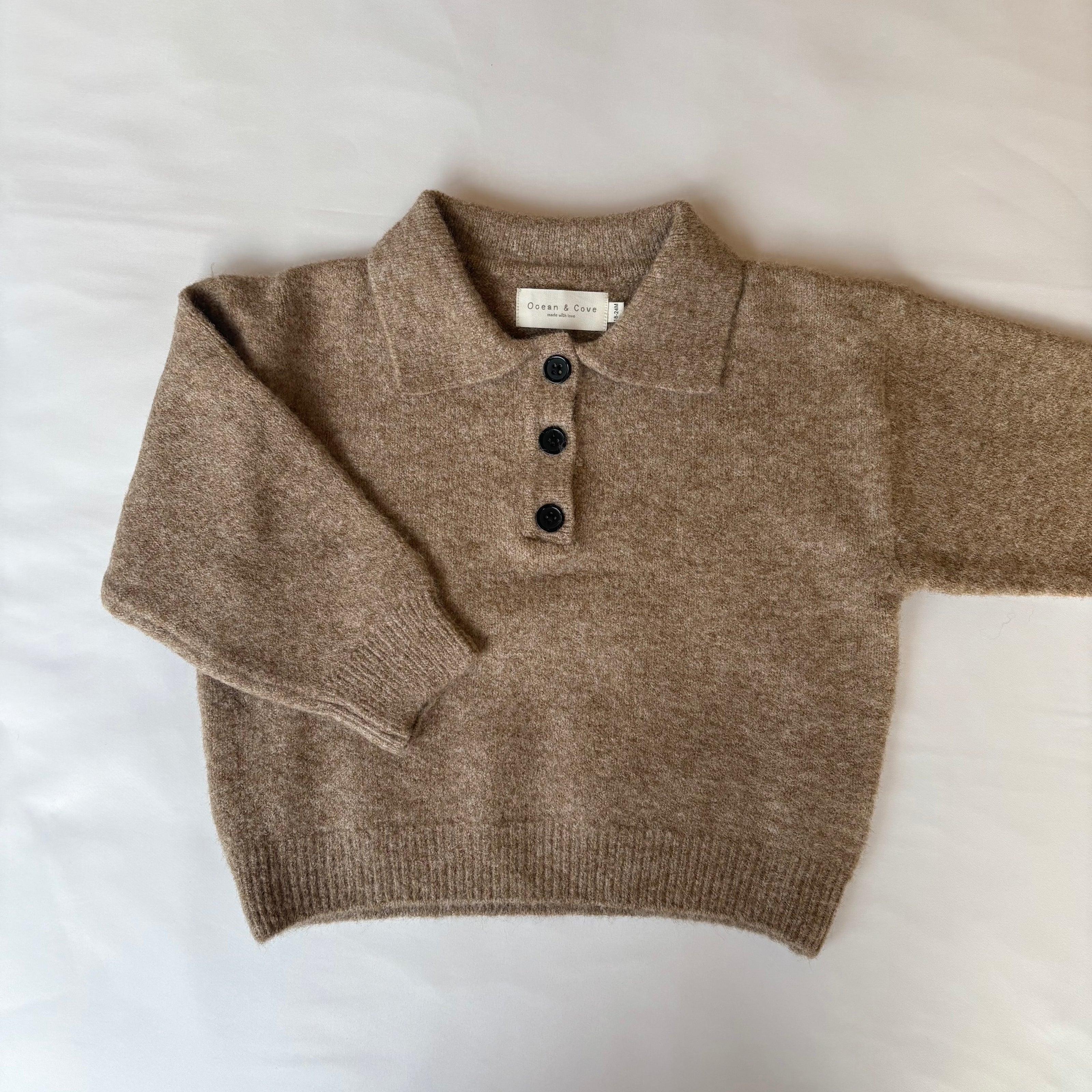 Collared Knitted Jumper