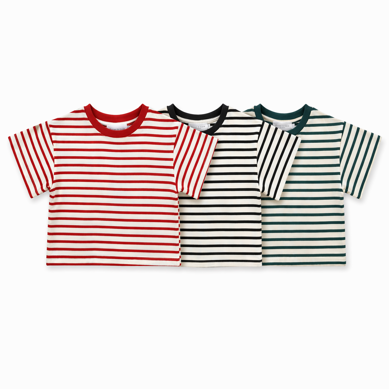 Striped Oversized T Shirt (3 pack)