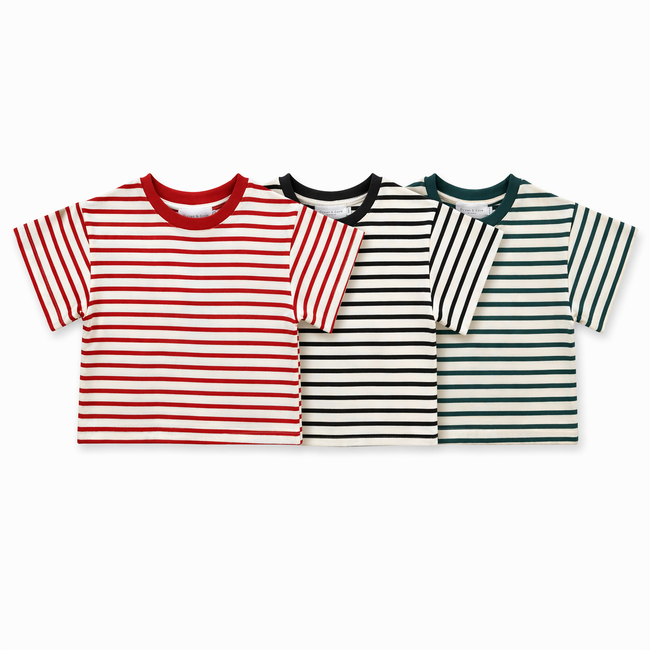 Striped Oversized T Shirt (3 pack)