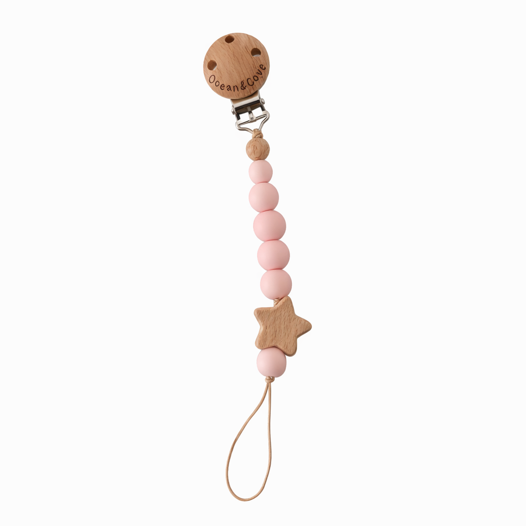 Baby Silicone Star Dummy Clips