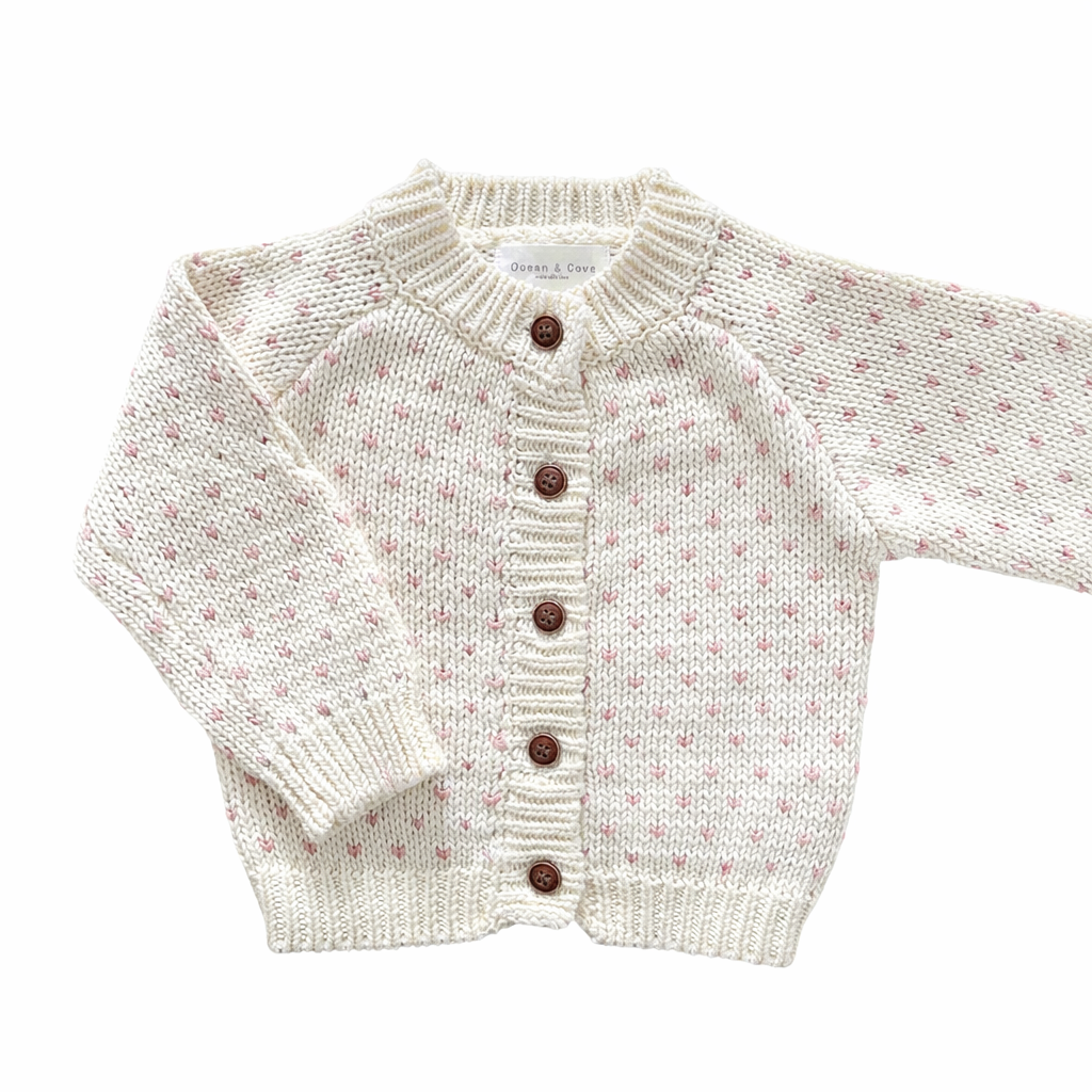 Mini Heart Cardigan