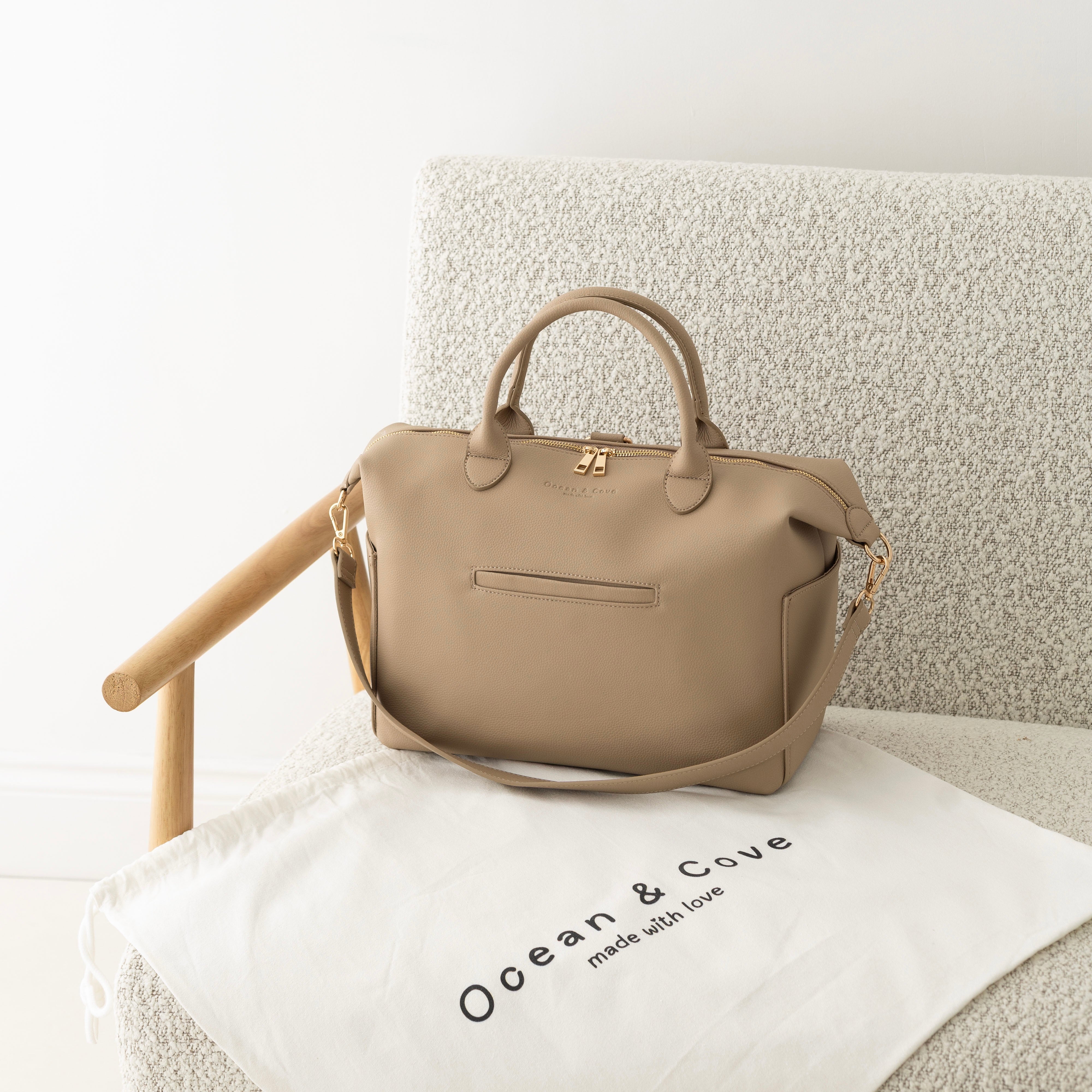 Vegan Leather Pebbled Changing Bag