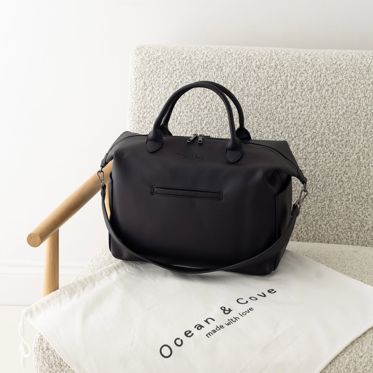Pebbled Vegan Leather Baby Nappy Changing Bag