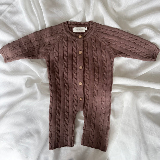 Cable Knitted Romper