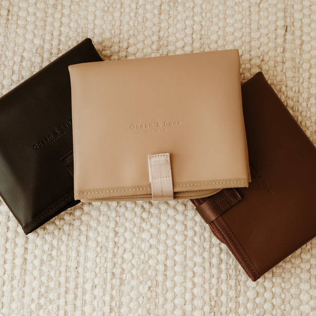 Vegan Leather Travel Changing Mat