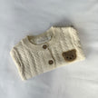 Cream Teddy Bear Cardigan