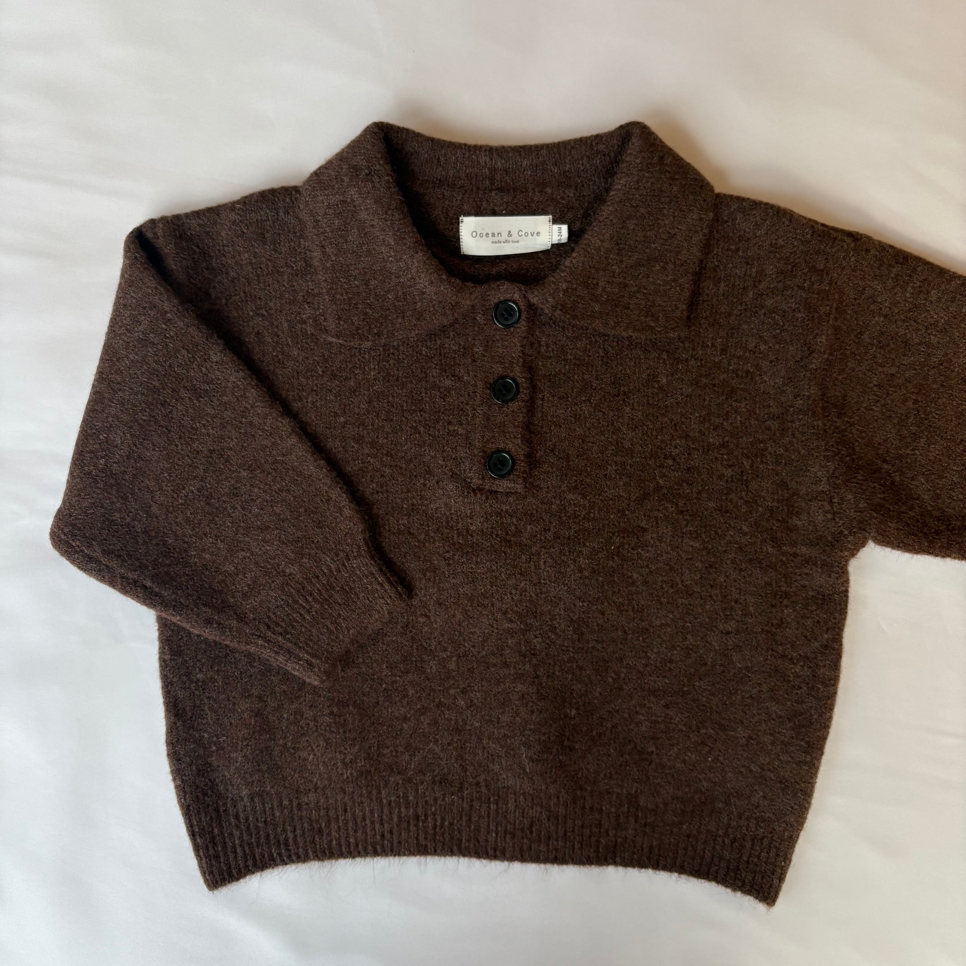 Collared Knitted Jumper