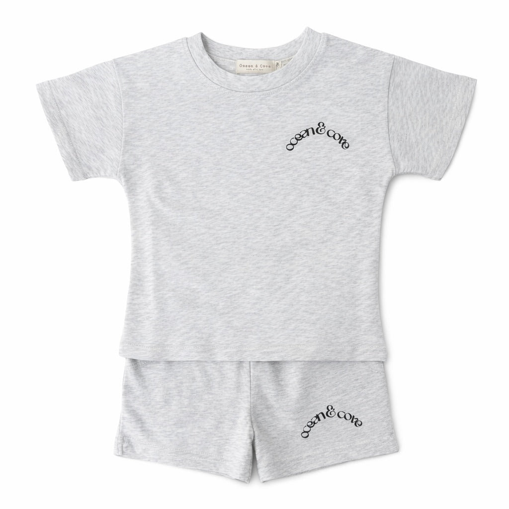 Ocean & Cove Organic Cotton T-Shirt & Short Set