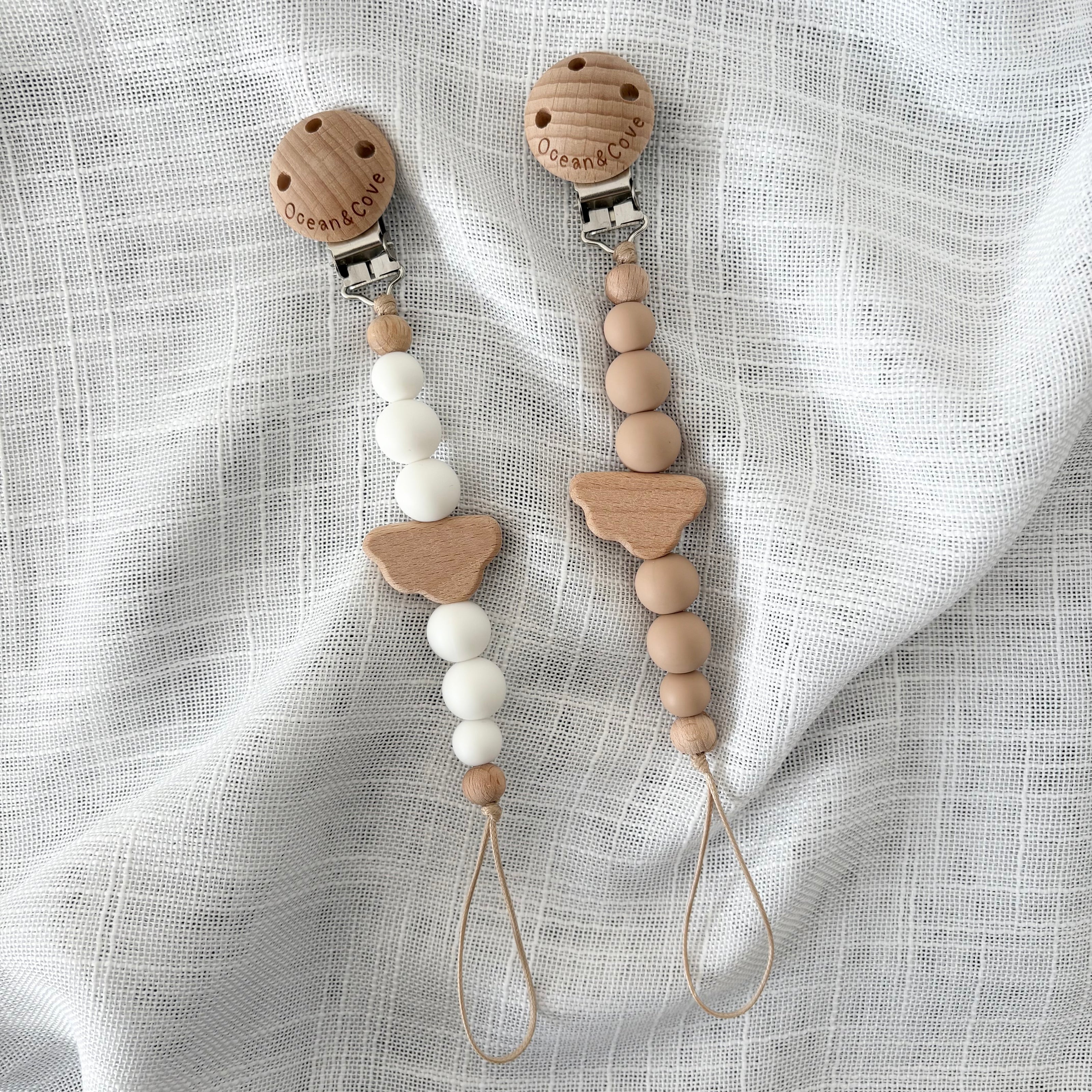 Baby Silicone Cloud Dummy Clips