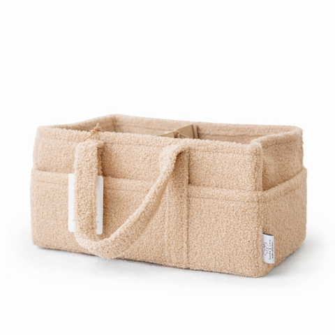 Bouclé Baby Nappy Caddy Organiser