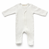 Organic Cotton Ribbed Sleepsuit