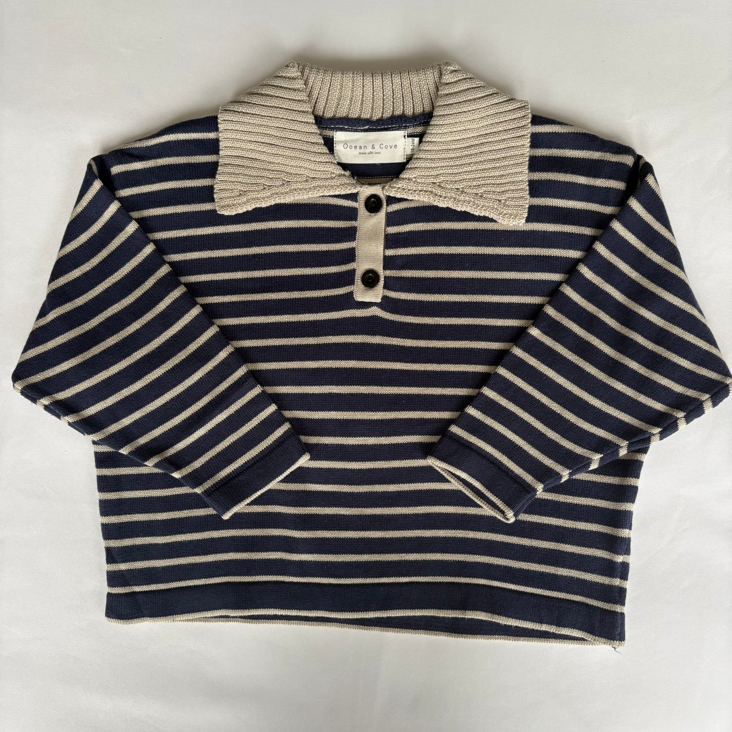 Striped Polo Collar Top 18-24 months