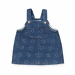 Teddy Denim Pinafore Dress