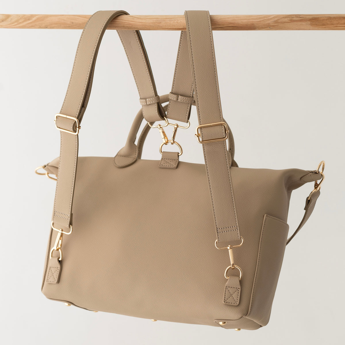 Pebbled Vegan Leather Baby Nappy Changing Bag