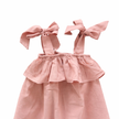 Pink Bow Strap Dress