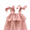 Pink Bow Strap Dress