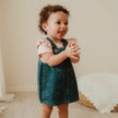 Teddy Denim Pinafore Dress