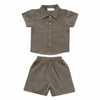 Linen Style Shirt and Short Set
