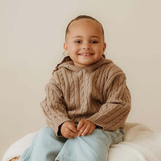 Super Soft Cable Knit Hoodie