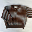 Brown & Blue Stripe Super Soft Jumper