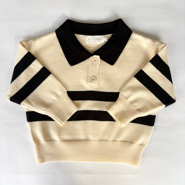 Cream Rugby Style Jumper