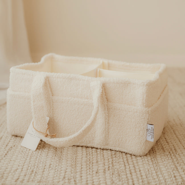 Baby Nappy Caddy Organiser Teddy Fabric