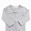 Sample Sale - Grey Organic Cotton Zip Sleepsuit 6-12 months