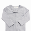Sample Sale - Grey Organic Cotton Zip Sleepsuit 6-12 months
