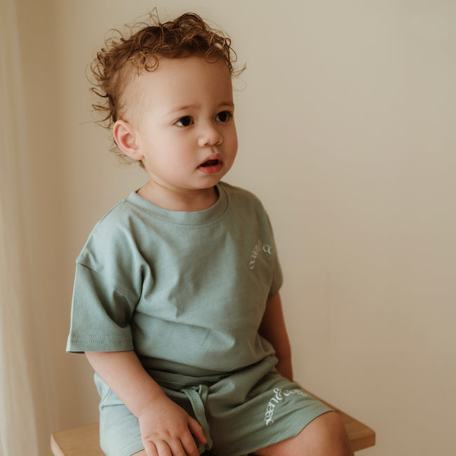Ocean & Cove Organic Cotton T-Shirt & Short Set