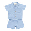 Linen Style Shirt and Short Set