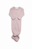 Sample Sale - Beige Tie Up Sleepsuit 0-6 months