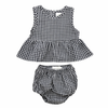 Gingham Peplum Co-ord