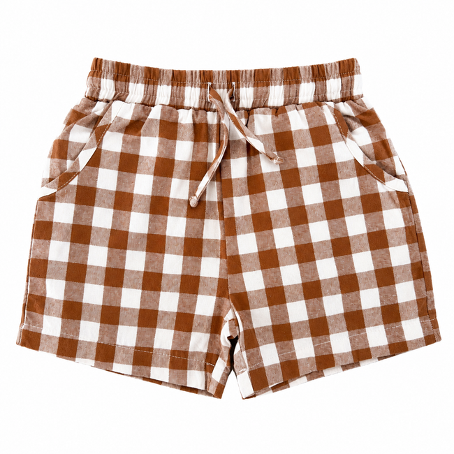Sample Sale - Brown Gingham Shorts (2-3 years)