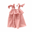 Pink Bow Strap Dress