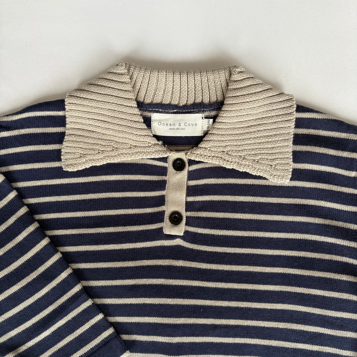 Striped Polo Collar Top 18-24 months