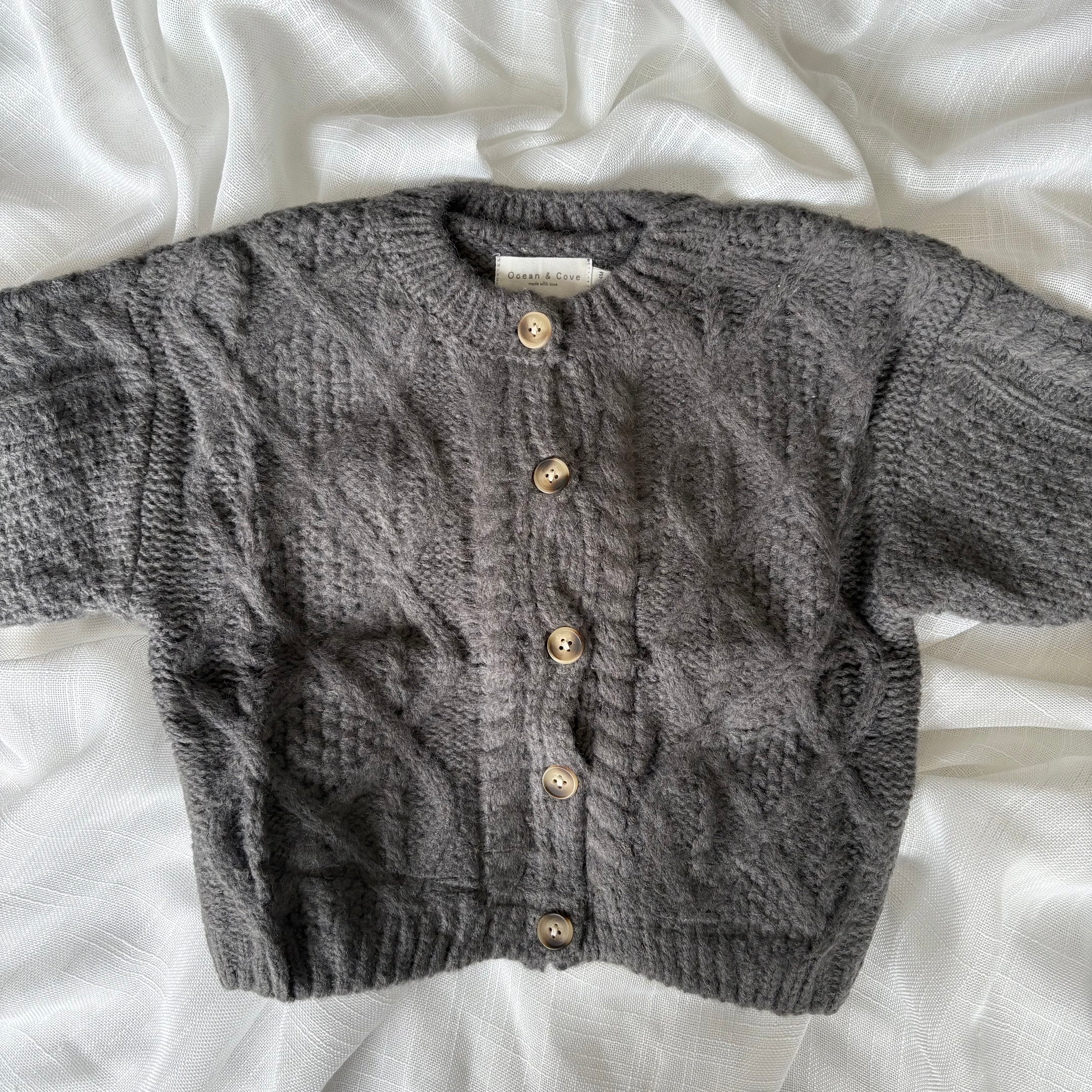 Chunky Cable Knit Cardigan