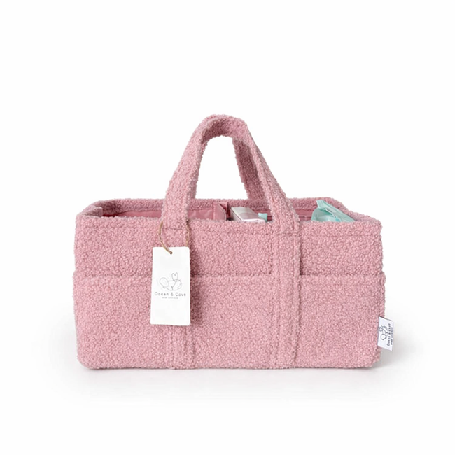 Baby Nappy Caddy Organiser Teddy Fabric