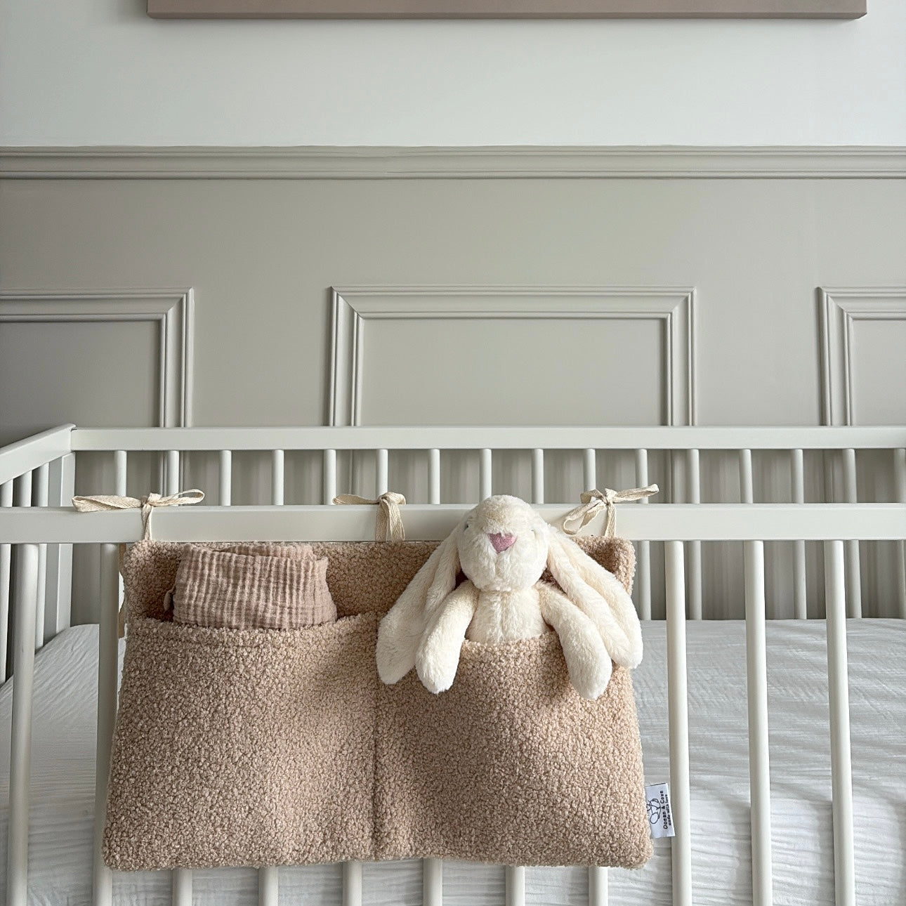 Bouclé Baby Nursery Cot Organiser
