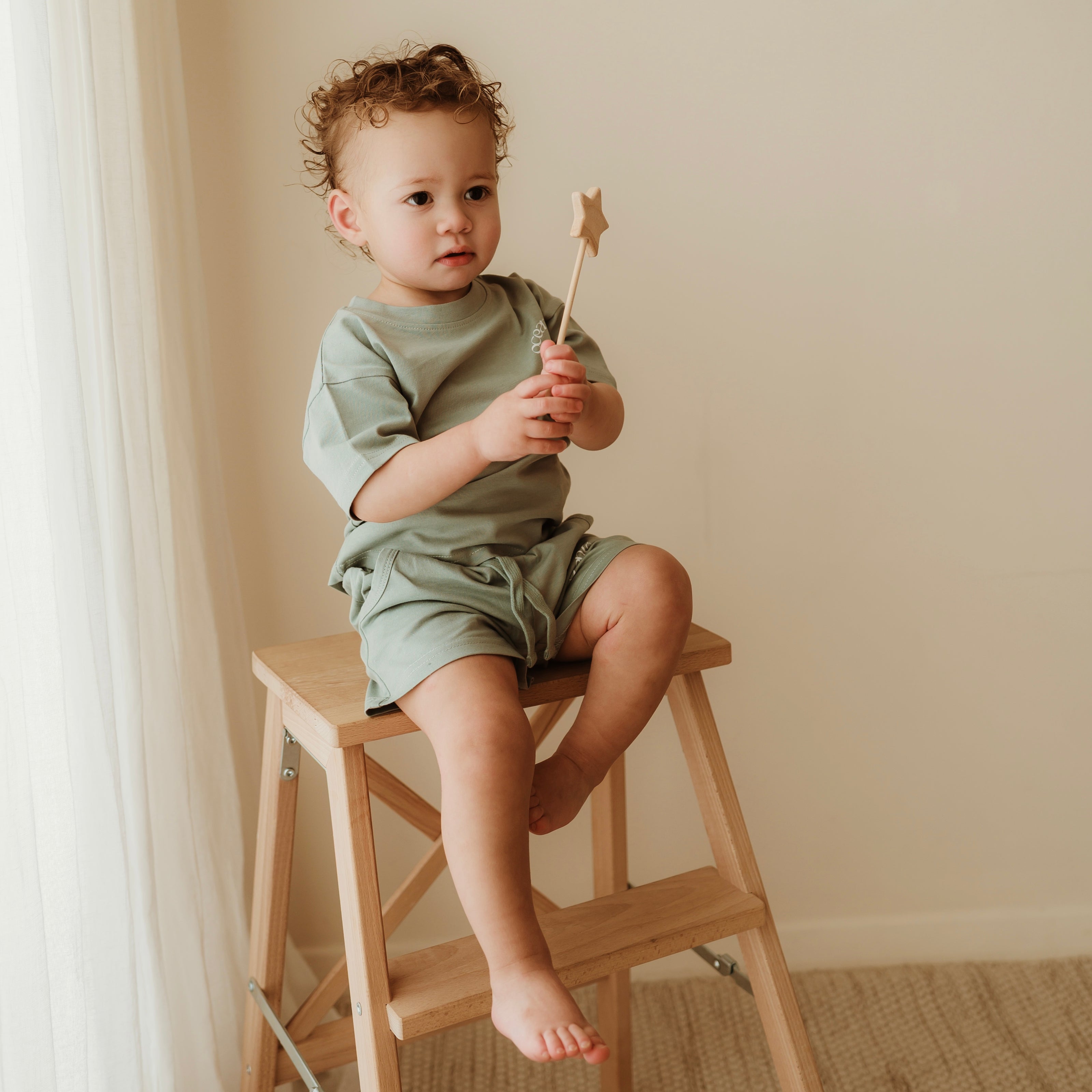 Ocean & Cove Organic Cotton T-Shirt & Short Set